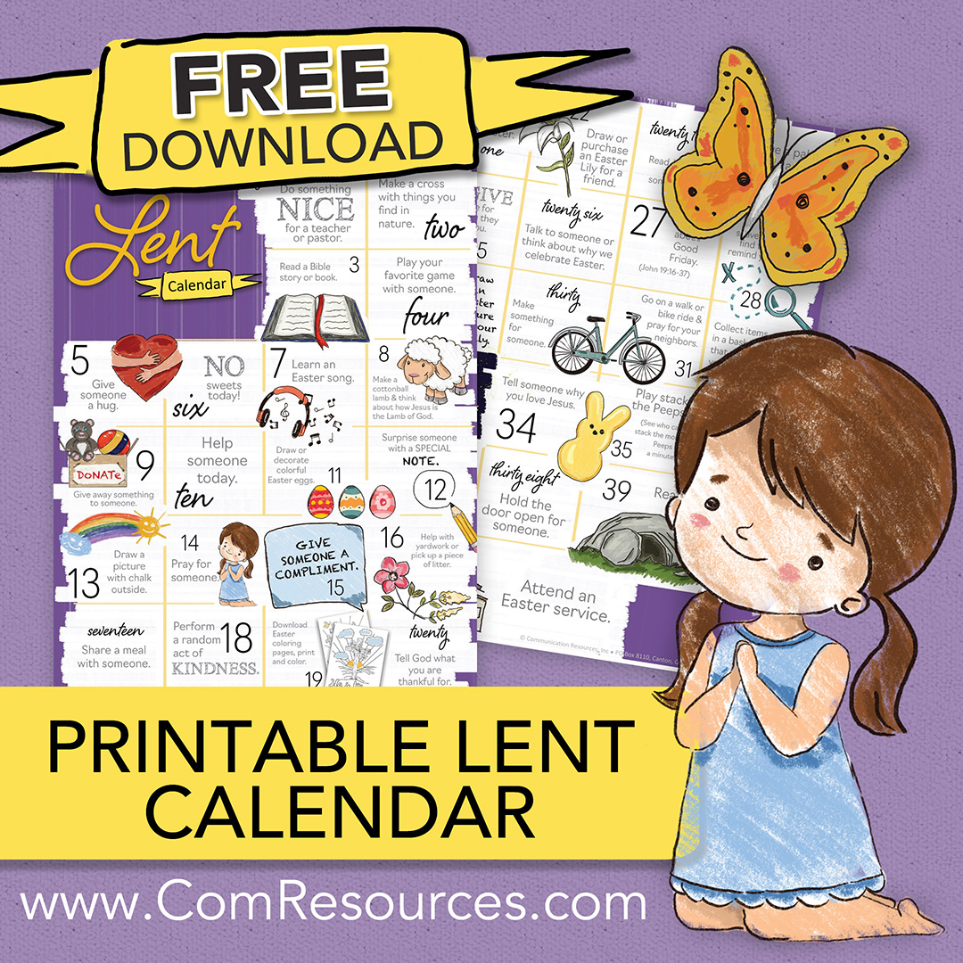 Printable Lent Activity Calendar Freebies